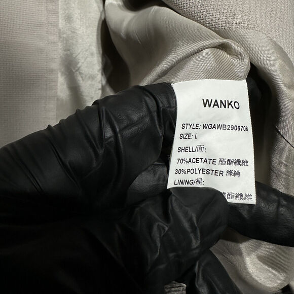 Wanko Made in Japan Blazer Women's L Gray - Picture 7 of 16